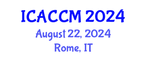 International Conference on Anesthesiology and Critical Care Medicine (ICACCM) August 22, 2024 - Rome, Italy