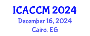 International Conference on Anesthesiology and Critical Care Medicine (ICACCM) December 16, 2024 - Cairo, Egypt