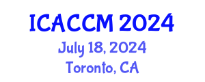 International Conference on Anesthesiology and Critical Care Medicine (ICACCM) July 18, 2024 - Toronto, Canada