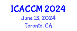 International Conference on Anesthesiology and Critical Care Medicine (ICACCM) June 13, 2024 - Toronto, Canada