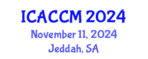 International Conference on Anesthesiology and Critical Care Medicine (ICACCM) November 11, 2024 - Jeddah, Saudi Arabia