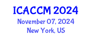 International Conference on Anesthesiology and Critical Care Medicine (ICACCM) November 07, 2024 - New York, United States