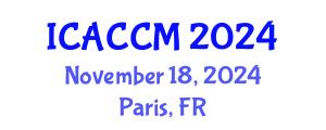 International Conference on Anesthesiology and Critical Care Medicine (ICACCM) November 18, 2024 - Paris, France
