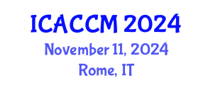 International Conference on Anesthesiology and Critical Care Medicine (ICACCM) November 11, 2024 - Rome, Italy