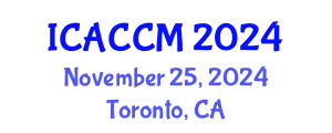 International Conference on Anesthesiology and Critical Care Medicine (ICACCM) November 25, 2024 - Toronto, Canada