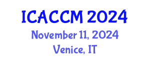 International Conference on Anesthesiology and Critical Care Medicine (ICACCM) November 11, 2024 - Venice, Italy