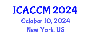 International Conference on Anesthesiology and Critical Care Medicine (ICACCM) October 10, 2024 - New York, United States