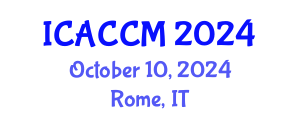 International Conference on Anesthesiology and Critical Care Medicine (ICACCM) October 10, 2024 - Rome, Italy