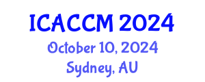 International Conference on Anesthesiology and Critical Care Medicine (ICACCM) October 10, 2024 - Sydney, Australia
