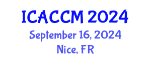 International Conference on Anesthesiology and Critical Care Medicine (ICACCM) September 16, 2024 - Nice, France