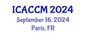 International Conference on Anesthesiology and Critical Care Medicine (ICACCM) September 16, 2024 - Paris, France
