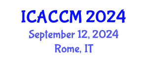 International Conference on Anesthesiology and Critical Care Medicine (ICACCM) September 12, 2024 - Rome, Italy