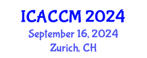 International Conference on Anesthesiology and Critical Care Medicine (ICACCM) September 16, 2024 - Zurich, Switzerland
