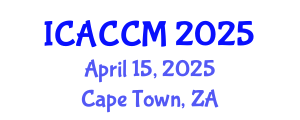 International Conference on Anesthesiology and Critical Care Medicine (ICACCM) April 15, 2025 - Cape Town, South Africa