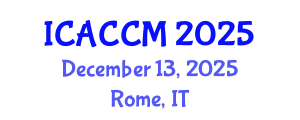 International Conference on Anesthesiology and Critical Care Medicine (ICACCM) December 13, 2025 - Rome, Italy
