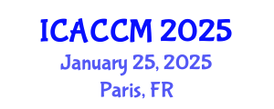 International Conference on Anesthesiology and Critical Care Medicine (ICACCM) January 25, 2025 - Paris, France