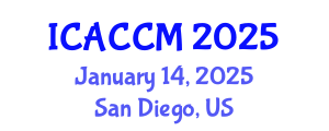 International Conference on Anesthesiology and Critical Care Medicine (ICACCM) January 14, 2025 - San Diego, United States