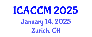 International Conference on Anesthesiology and Critical Care Medicine (ICACCM) January 14, 2025 - Zurich, Switzerland