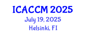International Conference on Anesthesiology and Critical Care Medicine (ICACCM) July 19, 2025 - Helsinki, Finland