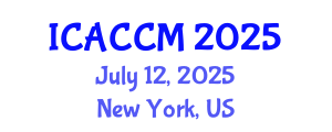 International Conference on Anesthesiology and Critical Care Medicine (ICACCM) July 12, 2025 - New York, United States