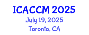 International Conference on Anesthesiology and Critical Care Medicine (ICACCM) July 19, 2025 - Toronto, Canada
