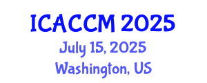 International Conference on Anesthesiology and Critical Care Medicine (ICACCM) July 15, 2025 - Washington, United States