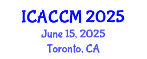International Conference on Anesthesiology and Critical Care Medicine (ICACCM) June 15, 2025 - Toronto, Canada