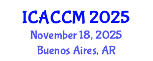 International Conference on Anesthesiology and Critical Care Medicine (ICACCM) November 18, 2025 - Buenos Aires, Argentina