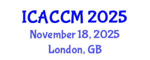 International Conference on Anesthesiology and Critical Care Medicine (ICACCM) November 18, 2025 - London, United Kingdom