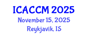 International Conference on Anesthesiology and Critical Care Medicine (ICACCM) November 15, 2025 - Reykjavik, Iceland