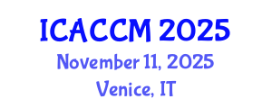 International Conference on Anesthesiology and Critical Care Medicine (ICACCM) November 11, 2025 - Venice, Italy