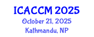 International Conference on Anesthesiology and Critical Care Medicine (ICACCM) October 21, 2025 - Kathmandu, Nepal