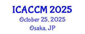 International Conference on Anesthesiology and Critical Care Medicine (ICACCM) October 25, 2025 - Osaka, Japan