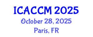 International Conference on Anesthesiology and Critical Care Medicine (ICACCM) October 28, 2025 - Paris, France