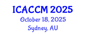 International Conference on Anesthesiology and Critical Care Medicine (ICACCM) October 18, 2025 - Sydney, Australia