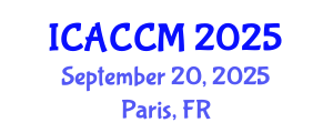 International Conference on Anesthesiology and Critical Care Medicine (ICACCM) September 20, 2025 - Paris, France