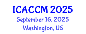 International Conference on Anesthesiology and Critical Care Medicine (ICACCM) September 16, 2025 - Washington, United States