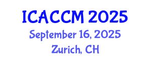 International Conference on Anesthesiology and Critical Care Medicine (ICACCM) September 16, 2025 - Zurich, Switzerland