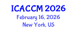 International Conference on Anesthesiology and Critical Care Medicine (ICACCM) February 16, 2026 - New York, United States International Conference on Anesthesiology and Critical Care Medicine (ICACCM) February 16, 2026 - New York, United States