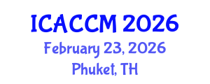 International Conference on Anesthesiology and Critical Care Medicine (ICACCM) February 23, 2026 - Phuket, Thailand International Conference on Anesthesiology and Critical Care Medicine (ICACCM) February 23, 2026 - Phuket, Thailand