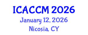 International Conference on Anesthesiology and Critical Care Medicine (ICACCM) January 12, 2026 - Nicosia, Cyprus International Conference on Anesthesiology and Critical Care Medicine (ICACCM) January 12, 2026 - Nicosia, Cyprus