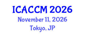 International Conference on Anesthesiology and Critical Care Medicine (ICACCM) November 11, 2026 - Tokyo, Japan International Conference on Anesthesiology and Critical Care Medicine (ICACCM) November 11, 2026 - Tokyo, Japan