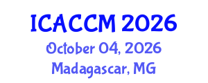 International Conference on Anesthesiology and Critical Care Medicine (ICACCM) October 04, 2026 - Madagascar, Madagascar International Conference on Anesthesiology and Critical Care Medicine (ICACCM) October 04, 2026 - Madagascar, Madagascar