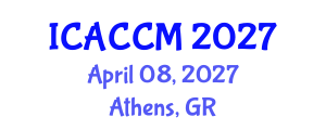 International Conference on Anesthesiology and Critical Care Medicine (ICACCM) April 08, 2027 - Athens, Greece International Conference on Anesthesiology and Critical Care Medicine (ICACCM) April 08, 2027 - Athens, Greece