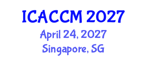 International Conference on Anesthesiology and Critical Care Medicine (ICACCM) April 24, 2027 - Singapore, Singapore International Conference on Anesthesiology and Critical Care Medicine (ICACCM) April 24, 2027 - Singapore, Singapore
