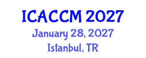 International Conference on Anesthesiology and Critical Care Medicine (ICACCM) January 28, 2027 - Istanbul, Turkey