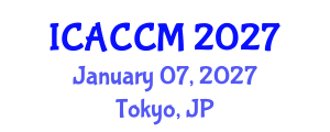 International Conference on Anesthesiology and Critical Care Medicine (ICACCM) January 07, 2027 - Tokyo, Japan International Conference on Anesthesiology and Critical Care Medicine (ICACCM) January 07, 2027 - Tokyo, Japan