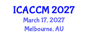 International Conference on Anesthesiology and Critical Care Medicine (ICACCM) March 17, 2027 - Melbourne, Australia International Conference on Anesthesiology and Critical Care Medicine (ICACCM) March 17, 2027 - Melbourne, Australia