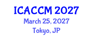 International Conference on Anesthesiology and Critical Care Medicine (ICACCM) March 25, 2027 - Tokyo, Japan International Conference on Anesthesiology and Critical Care Medicine (ICACCM) March 25, 2027 - Tokyo, Japan