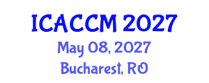 International Conference on Anesthesiology and Critical Care Medicine (ICACCM) May 08, 2027 - Bucharest, Romania International Conference on Anesthesiology and Critical Care Medicine (ICACCM) May 08, 2027 - Bucharest, Romania